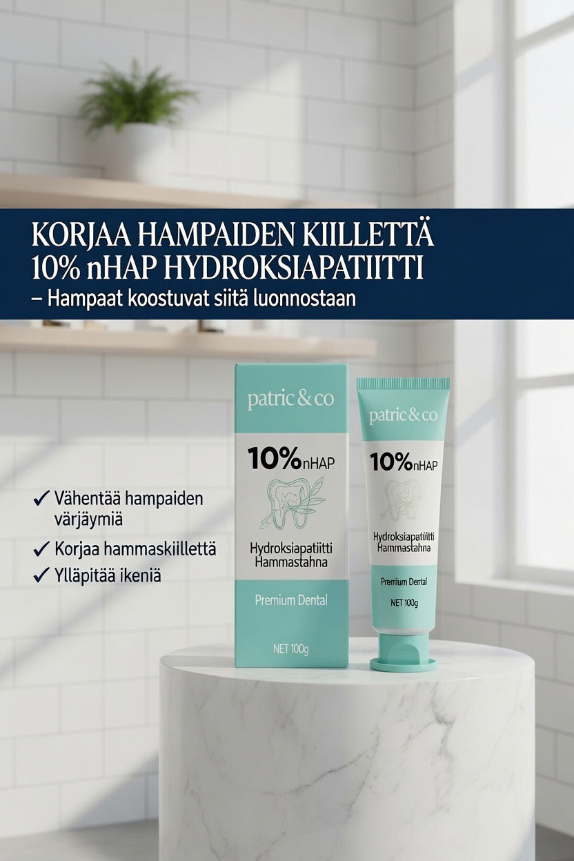 Patric & Co 10% nHAP Hydroxyapatiitti Hammastahna